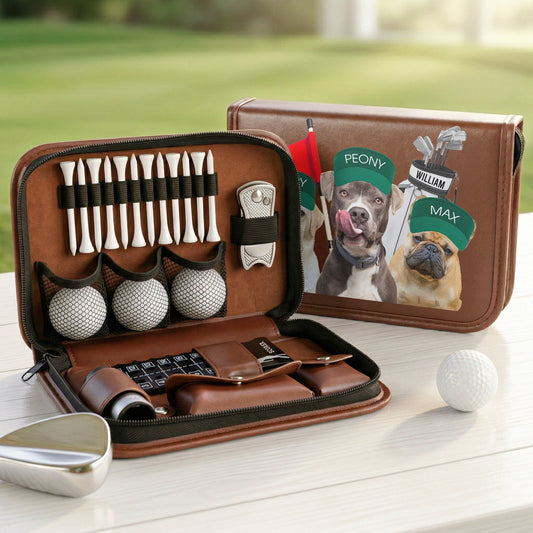 Father's Day Gifts, Golf & Dog Lovers - Favorite Caddy Dog Dad Gifts - Personalized Golf Bag