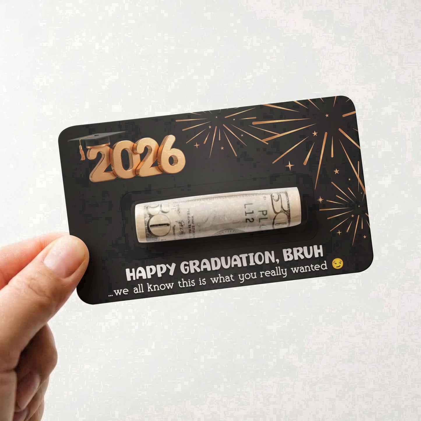 Graduation Funny Cash Gift - Personalized Money Holder