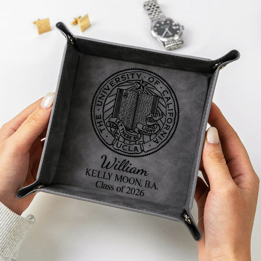 Graduation Gift Custom With University College Seal Year - Personalized Valet Tray