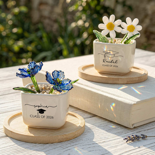 Graduation Gift For Her Him - Personalized Plant Pot