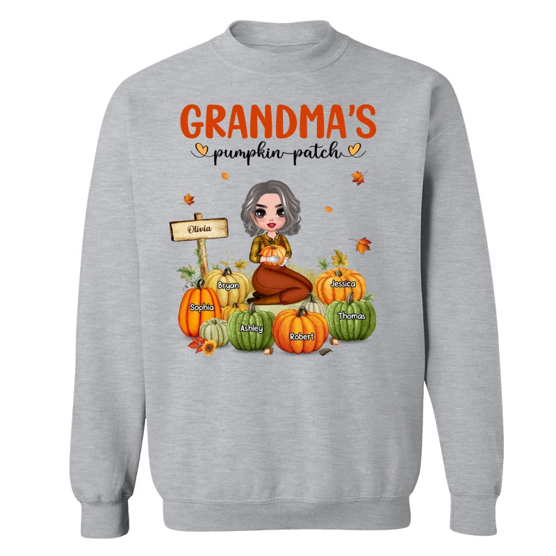 Grandma‘s Pumpkin Patch Doll Woman Personalized Shirt