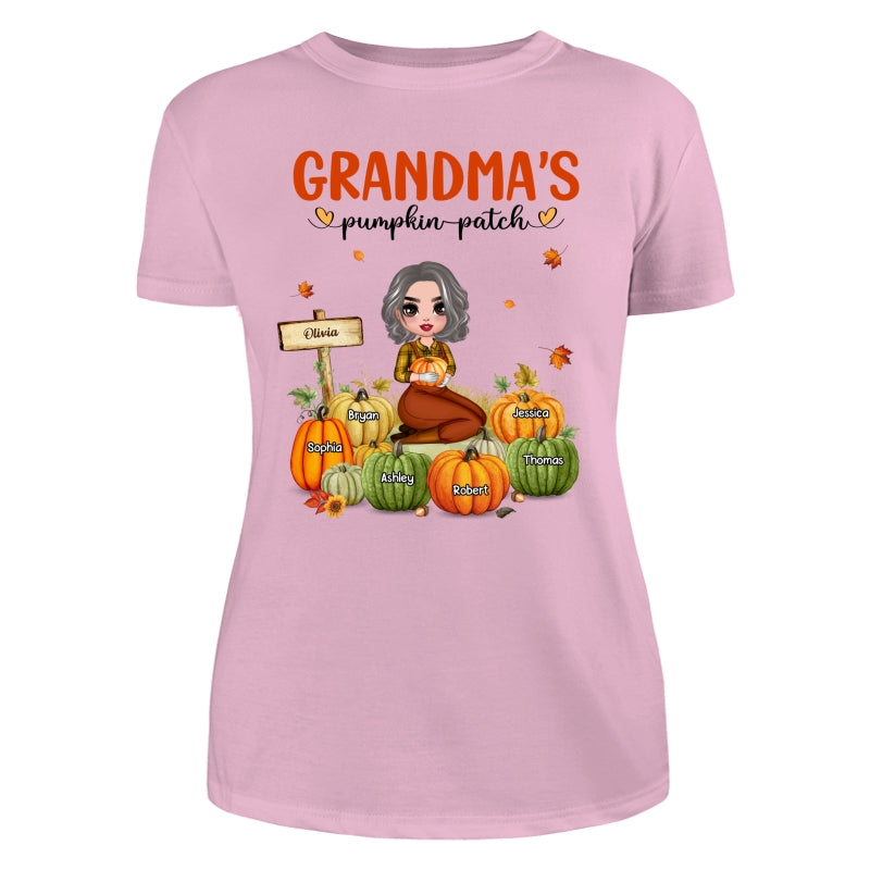 Grandma‘s Pumpkin Patch Doll Woman Personalized Shirt