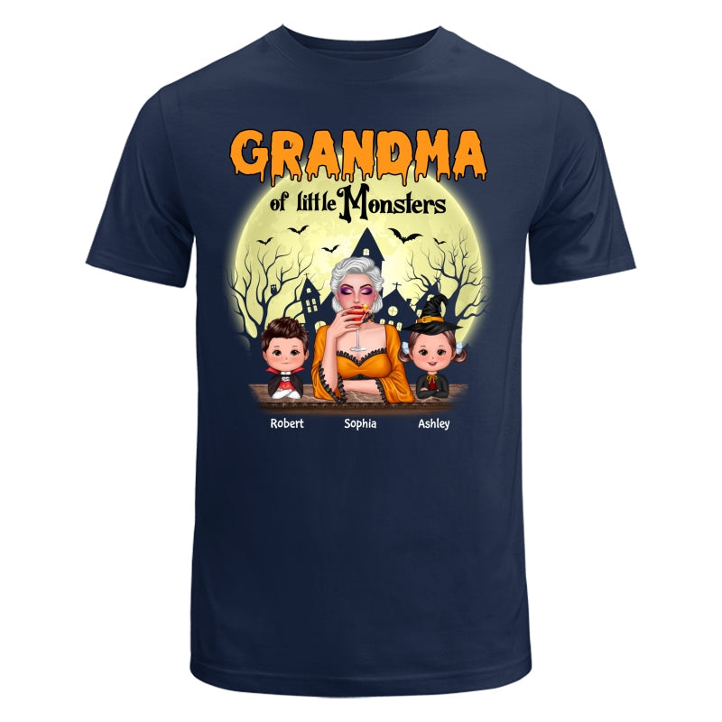 Grandma Mom Of Monsters Halloween Woman And Kids Personalized Shirt