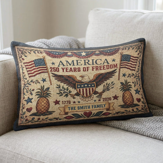 Happy 250Th Usa Birthday Semiquincentennial - Personalized Pillow Cover
