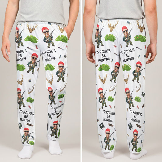Hunting Funny Gift For Men - Personalized Photo Sweatpants, Lounge Pants With Pockets