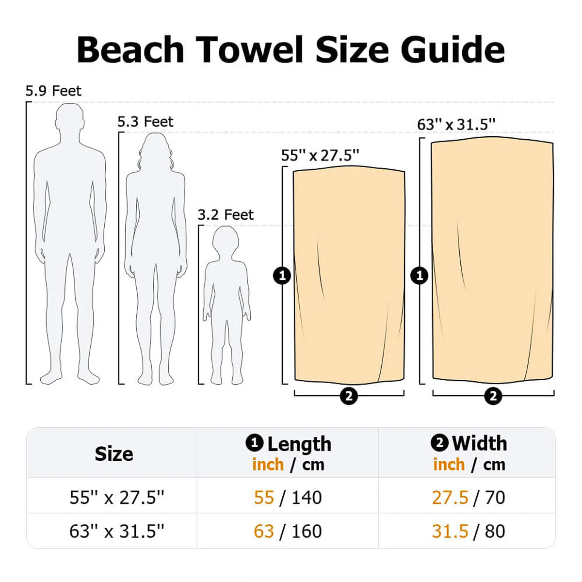 Cartoon Cute Kid Personalized Beach Towel, Pool Party Towel, Summer Camp Towel for Kids