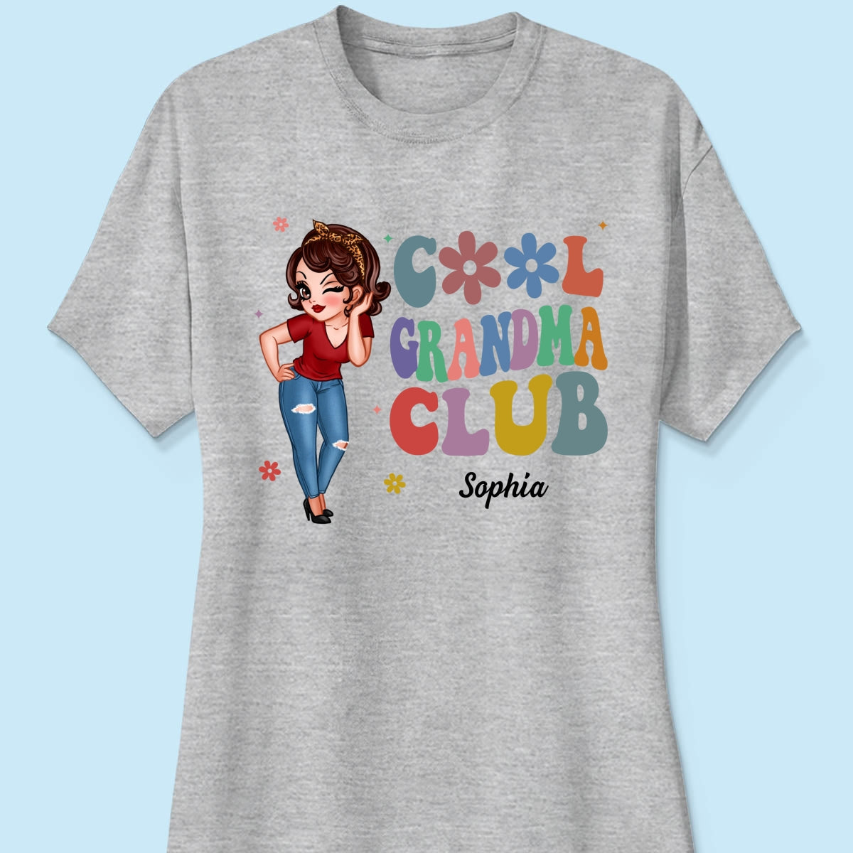 Cool Grandma Club Pretty Woman Personalized Shirt