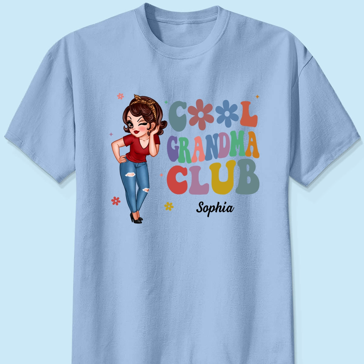 Cool Grandma Club Pretty Woman Personalized Shirt