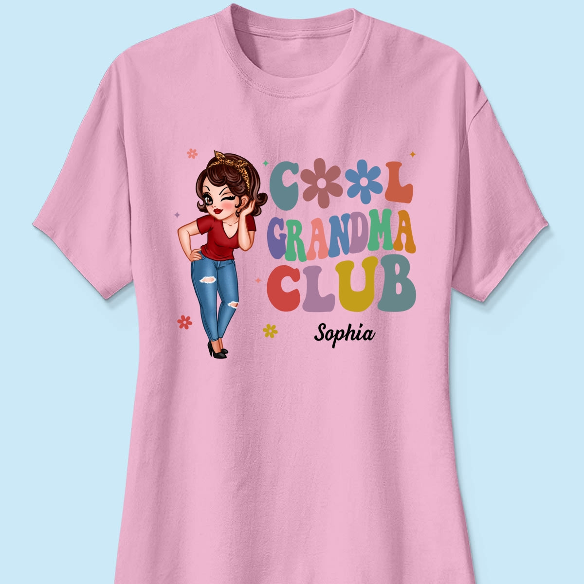 Cool Grandma Club Pretty Woman Personalized Shirt