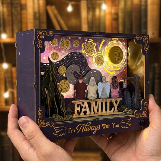 I Am Always With You Memorial Gift - Personalized DIY Book Nook Kit
