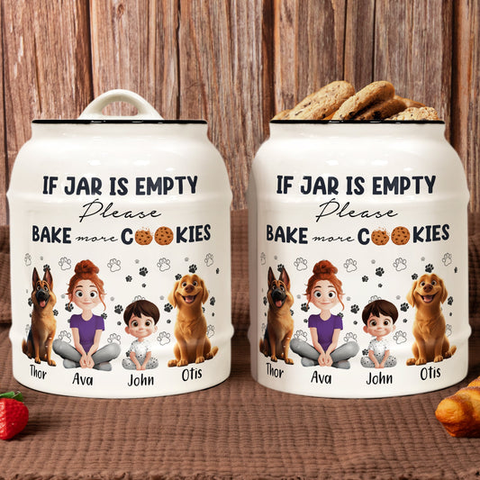 If Jar Is Empty Please Bake More Cookies - Personalized Cookie Jar