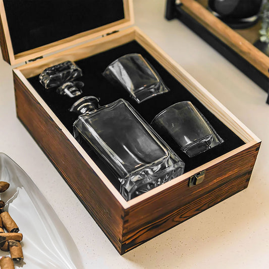 Father's Day Gifts, Whiskey Gift For Dad From The Reasons You Drink - Personalized Whiskey Decanter Set