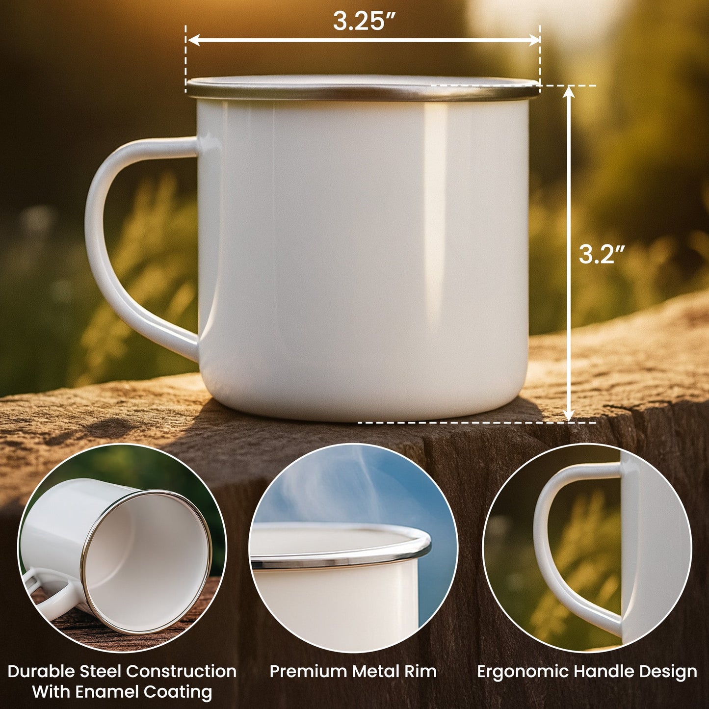 Iwishabish Woods National Forest - Personalized Enamel Mug