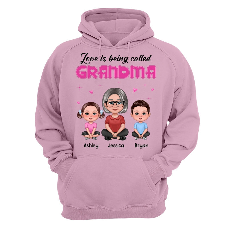 Pretty Doll Grandma Grandkids Love Is Being Called Pink Personalized Shirt