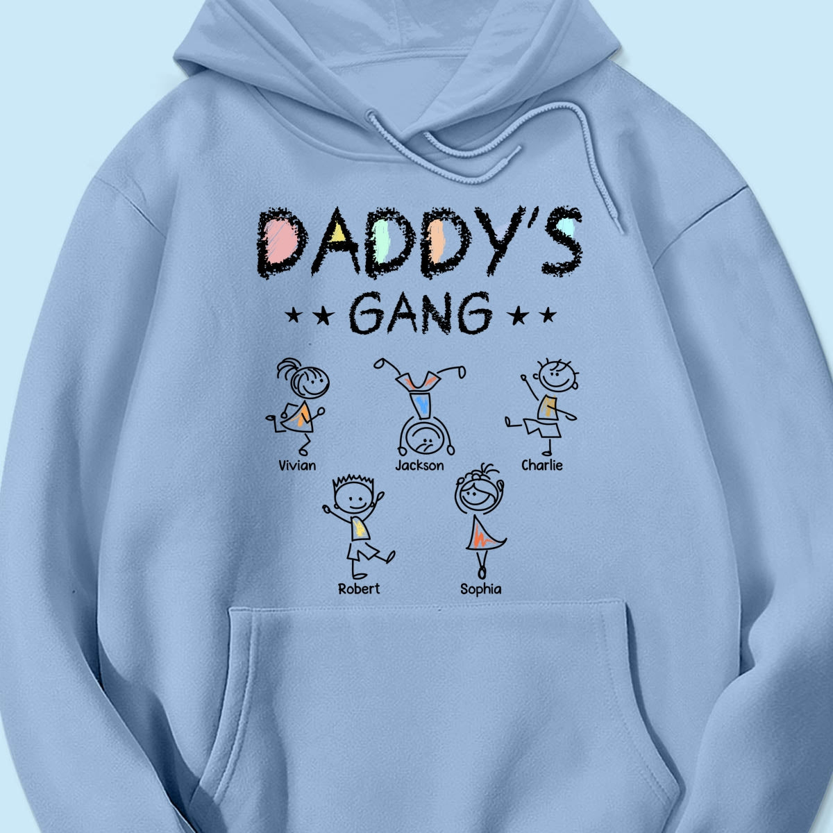 Crayon Daddy‘s Gang Personalized Shirt, Gift For Dad, For Grandpa