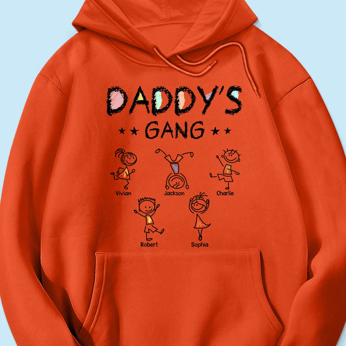 Crayon Daddy‘s Gang Personalized Shirt, Gift For Dad, For Grandpa