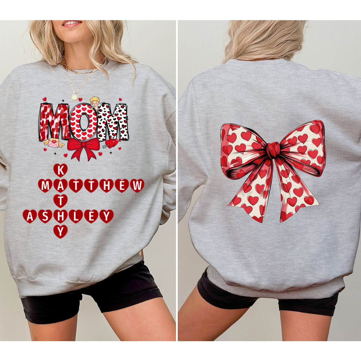 Grandma Nana Mimi Gift Personalized Double Sided Sweatshirt