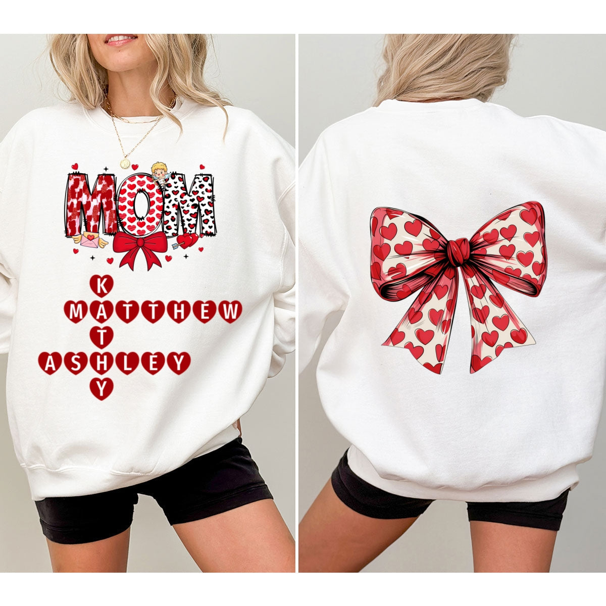 Grandma Nana Mimi Gift Personalized Double Sided Sweatshirt