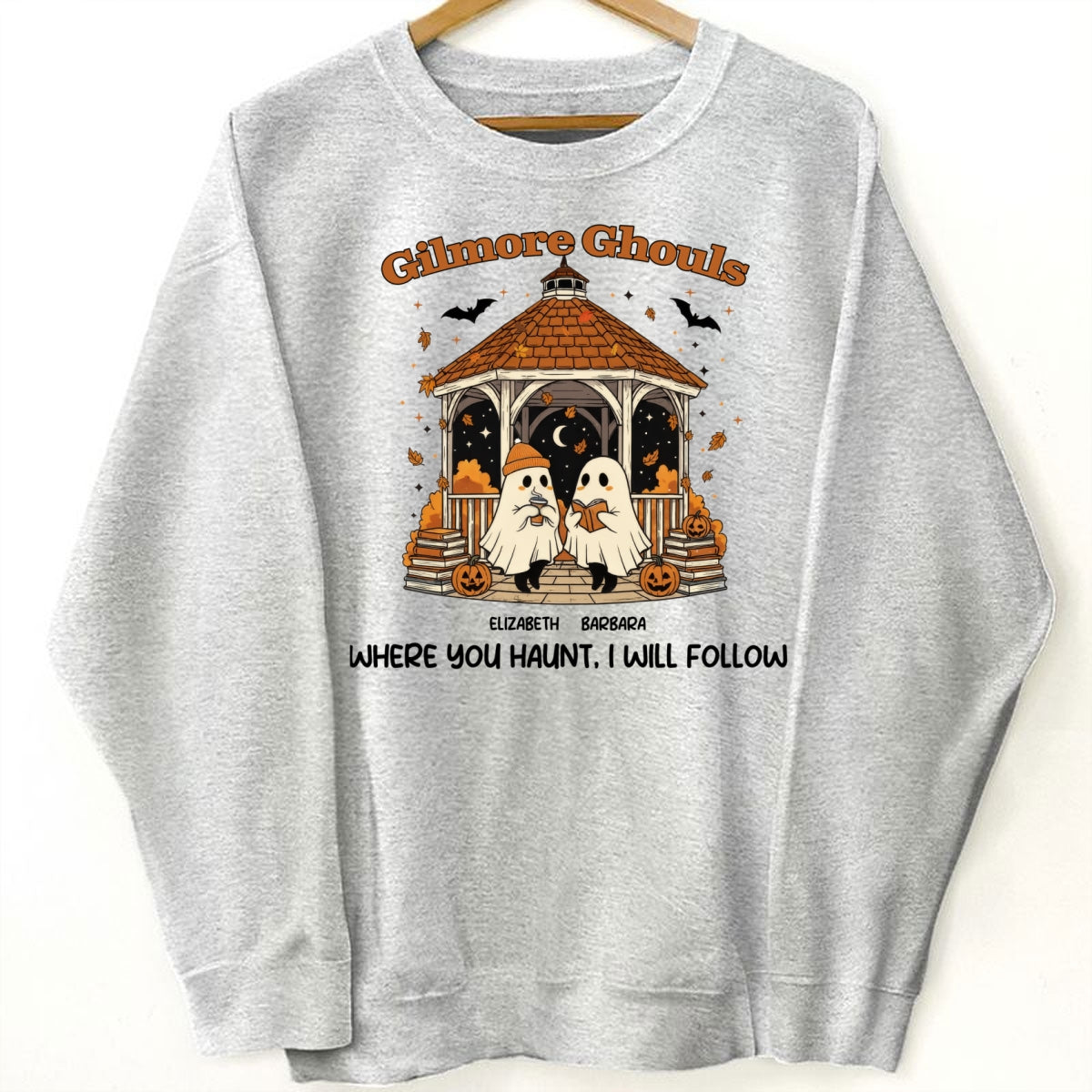 Where You Hunt I Will Follow Besties Ghouls Personalized Sweatshirt, Halloween Matching Shirt For Best Friends