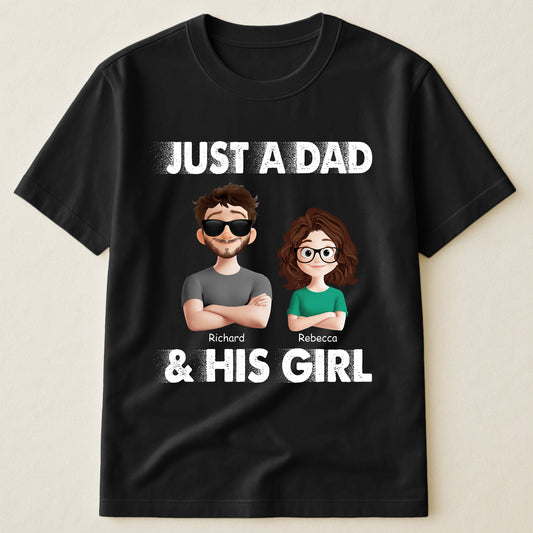 Father's Day Gifts, Just A Dad And His Kids - Personalized Shirt