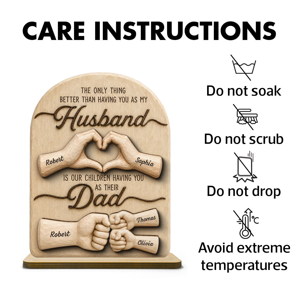 Sentimental Rustic The Only Thing Better Than Having You As Husband - Personalized 2-Layered Wooden Plaque - Heartfelt Gift For Husband, Dad