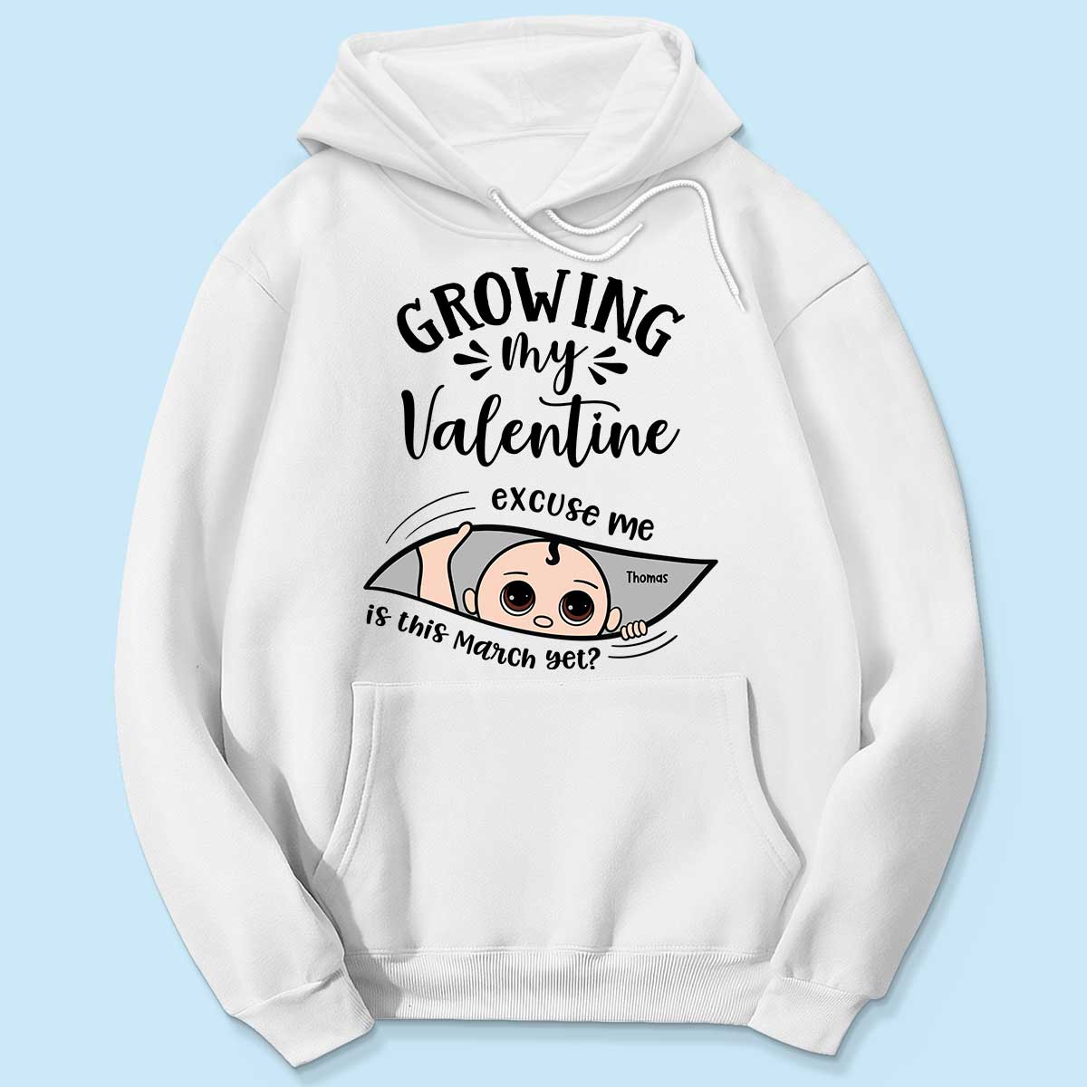 Growing My Cute Baby Excuse Me Is It Yet Personalized Shirt, Gift For Expecting Mom, Pregnancy Announcement, Baby Reveal