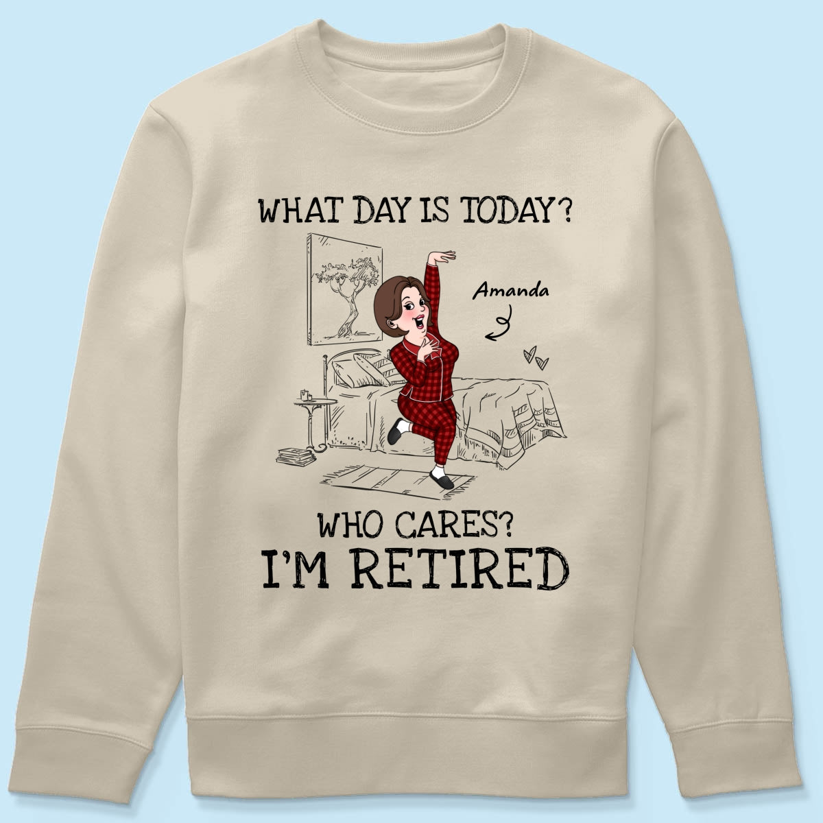 What Day Is Today Who Cares Personalized Shirt, Funny Retirement Gift For Colleagues, Mom, Dad