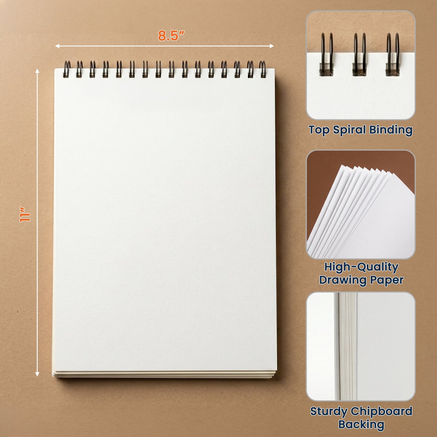 Kid Pattern With Custom Name - Personalized Sketch Book