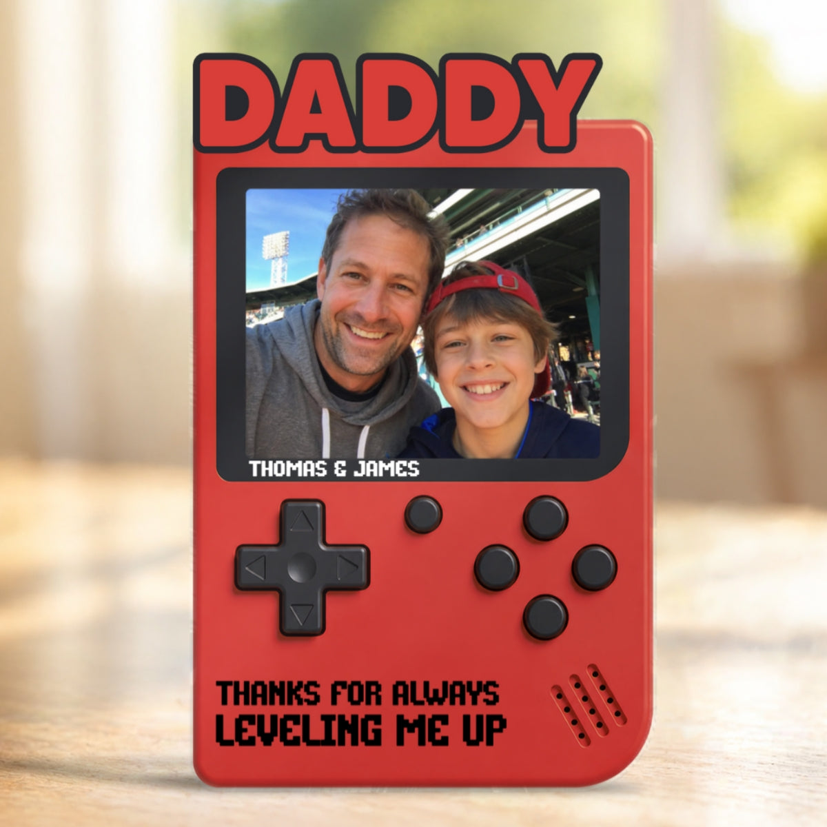 Retro Game Console Custom Photo - Personalized Acrylic Block Plaque - Gift For Gamer Husband, Dad, Grandpa