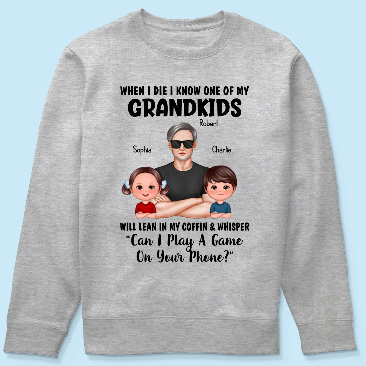 Funny Shirt For Grandpa Man And Kids Personalized Shirt