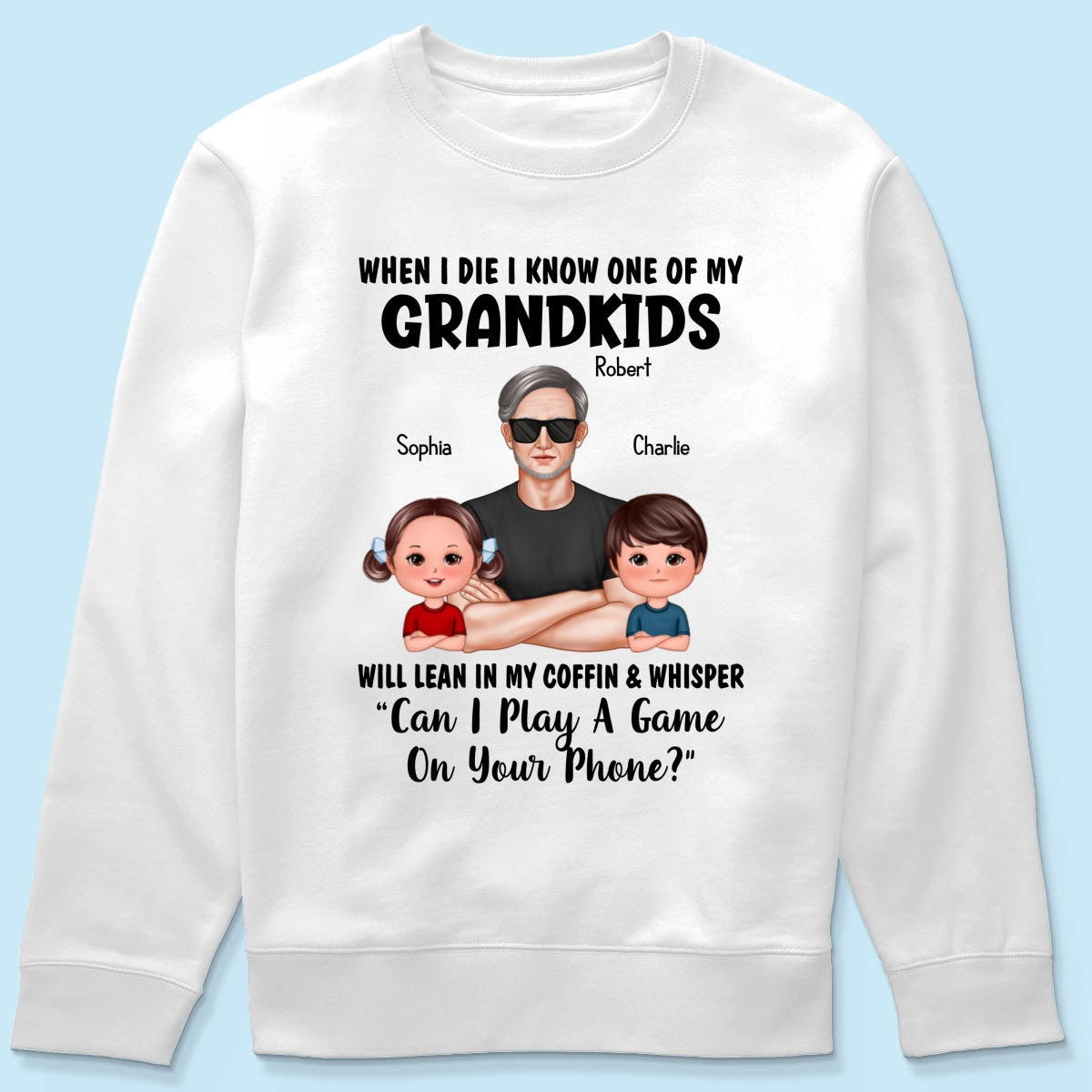 Funny Shirt For Grandpa Man And Kids Personalized Shirt