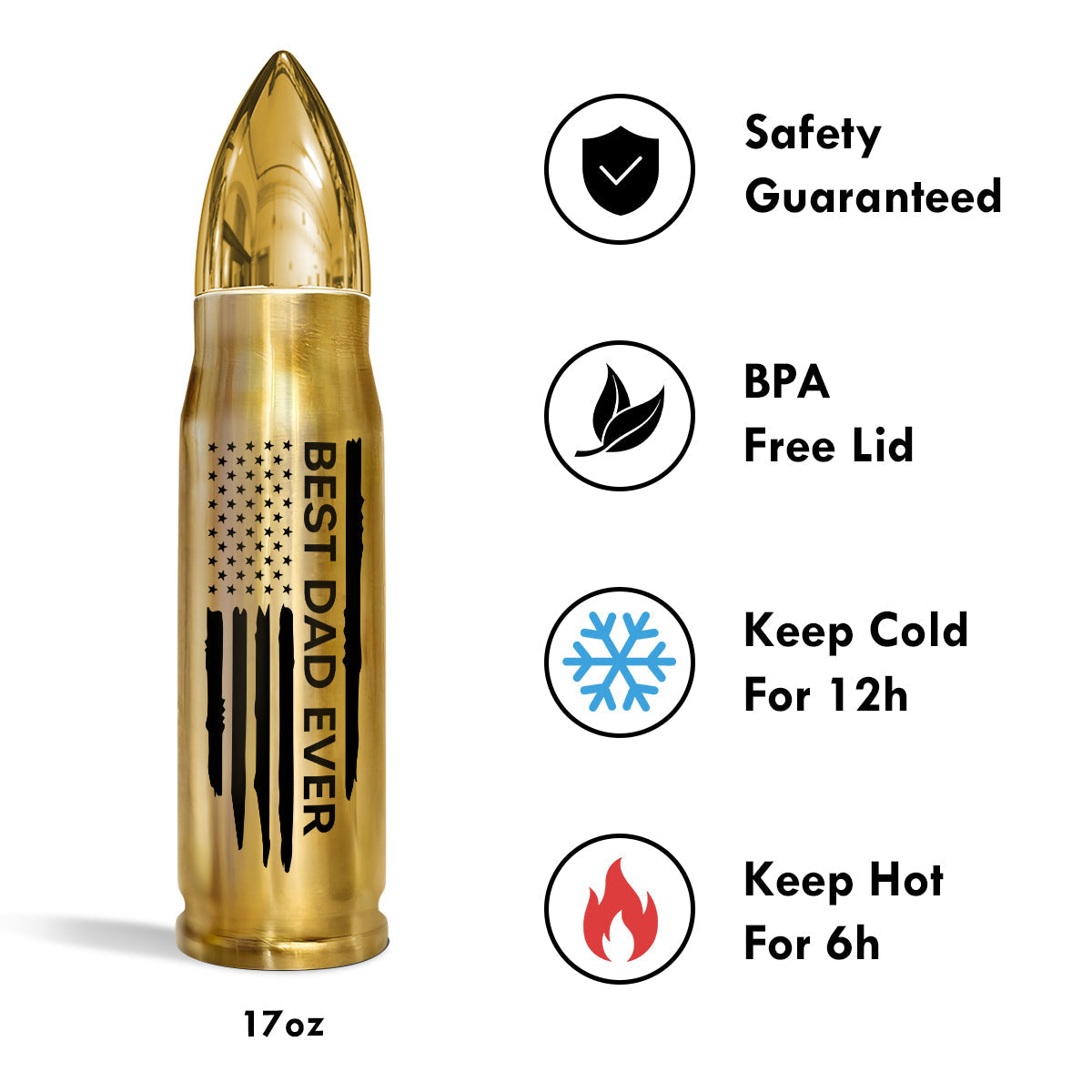 Best Dad Papa Grandpa Ever Man & Kids Walking Nation Flag Gift For Husband Father Figures Personalized Bullet Tumbler