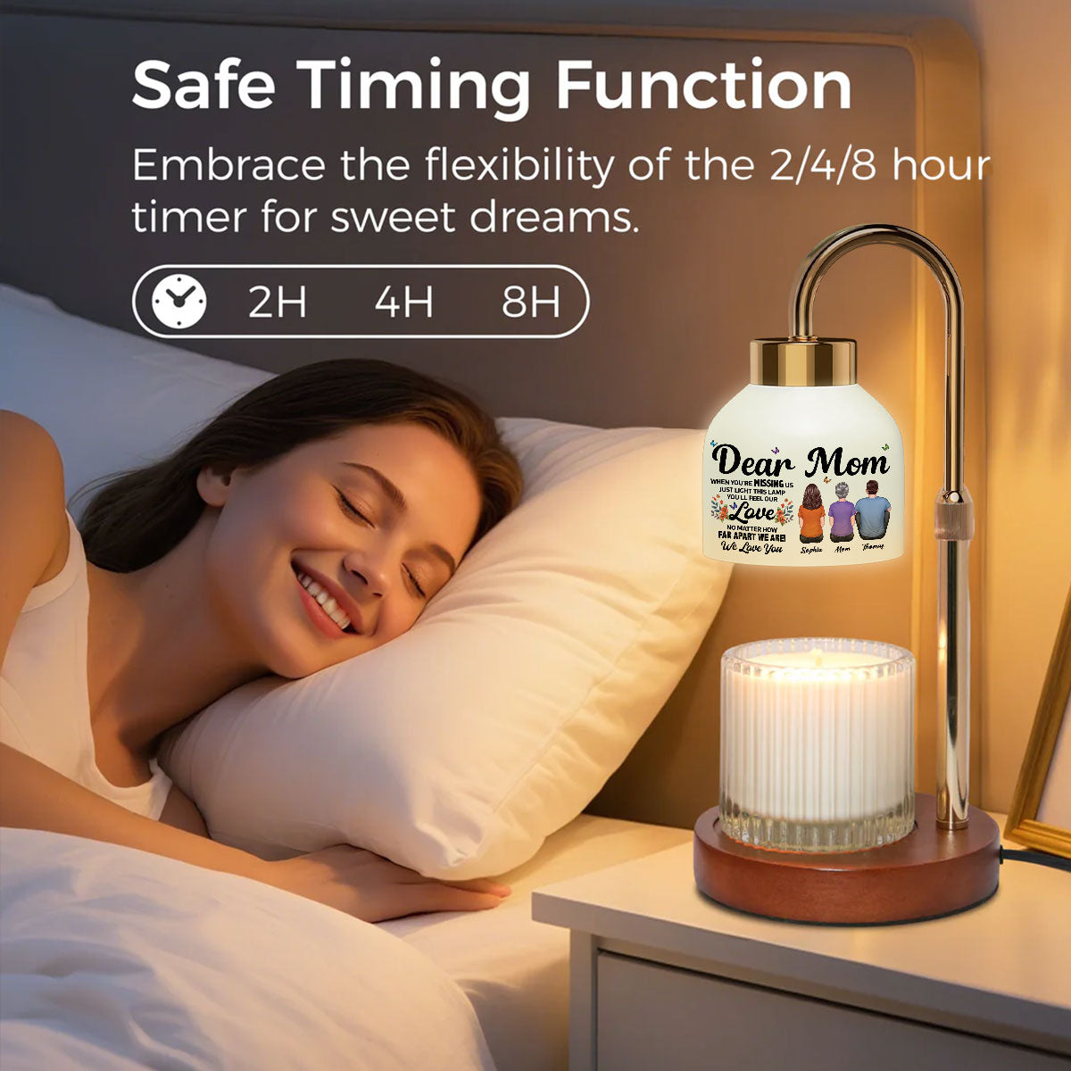 Dear Mom When You Are Missing Us - Personalized Candle Warmer Lamp - Mother's Day Gift For Mom