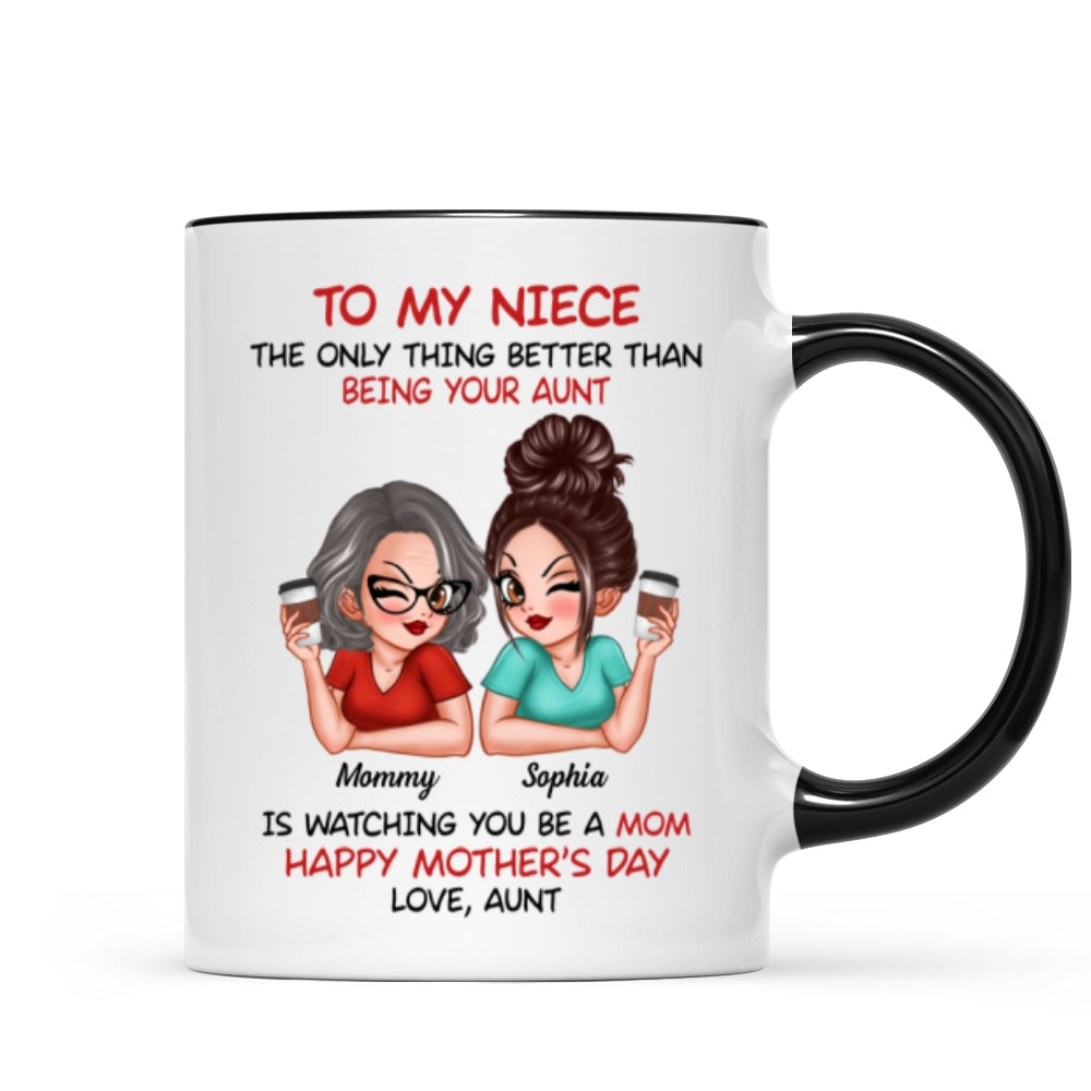 To My Niece From Aunt Happy Mother‘s Day Personalized Mug