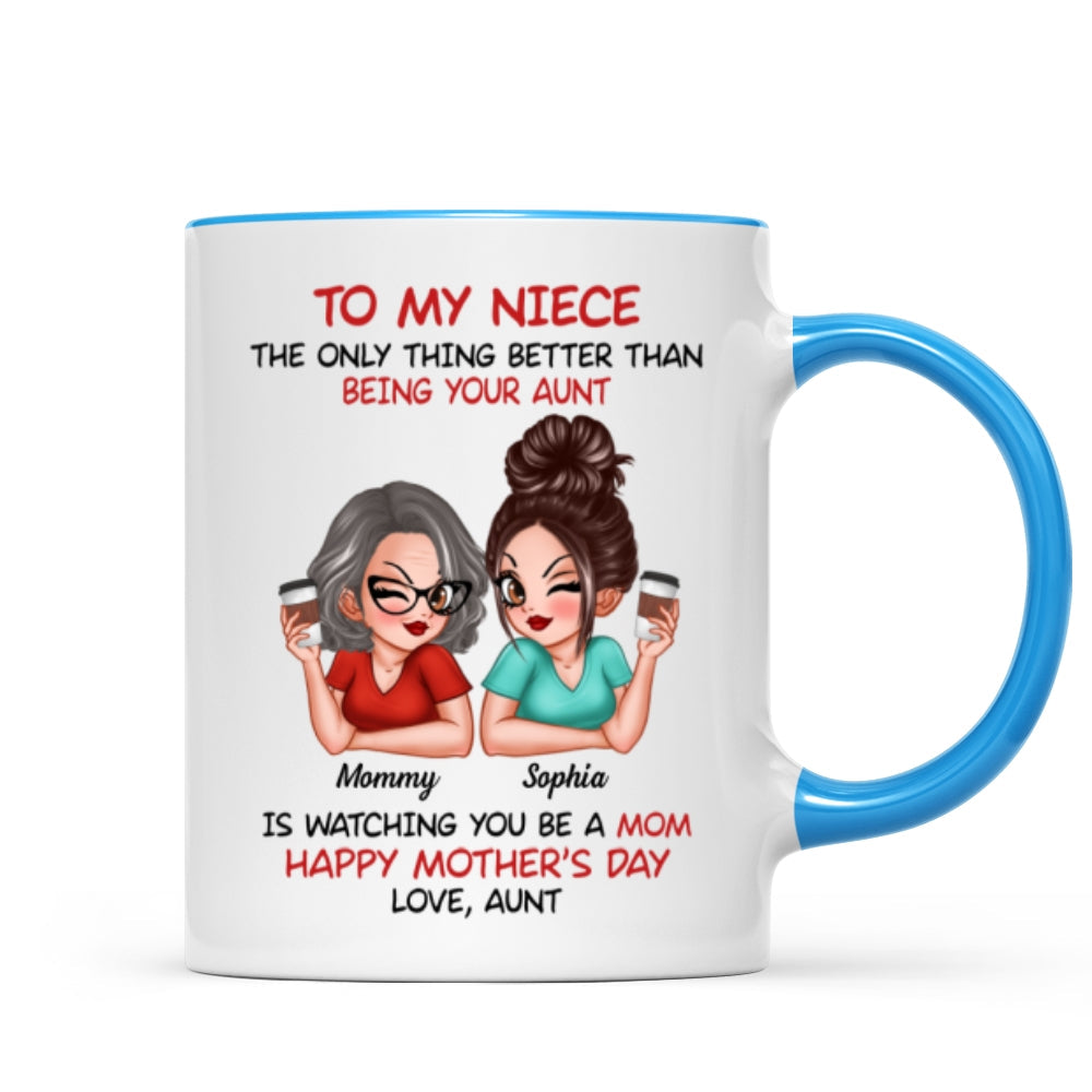To My Niece From Aunt Happy Mother‘s Day Personalized Mug