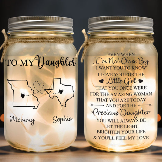 Let The Light Brighten Your Life - Personalized Mason Jar Light