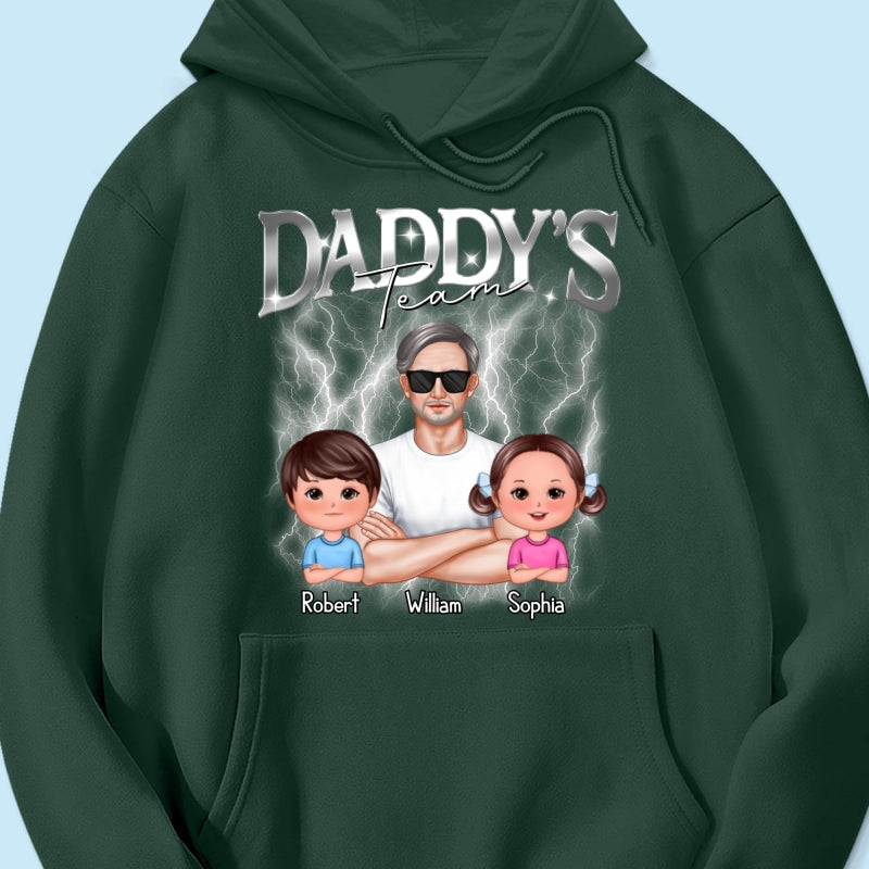 Bootleg Daddy‘s Team Dad & Kids Personalized Shirt