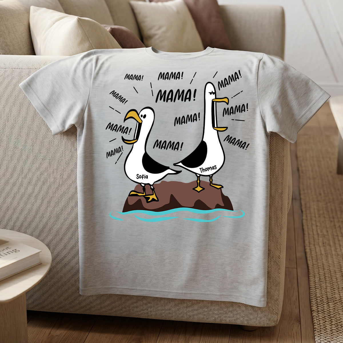 Mwen-Mama Mama! Mama! Mama! - Personalisiertes Shirt - Lustiges Muttertagsgeschenk fr Mutter