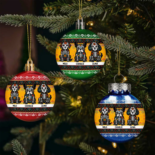 Memorial Vintage Ornament For Loss Of Beloved Pets - Personalized Ball Ornament