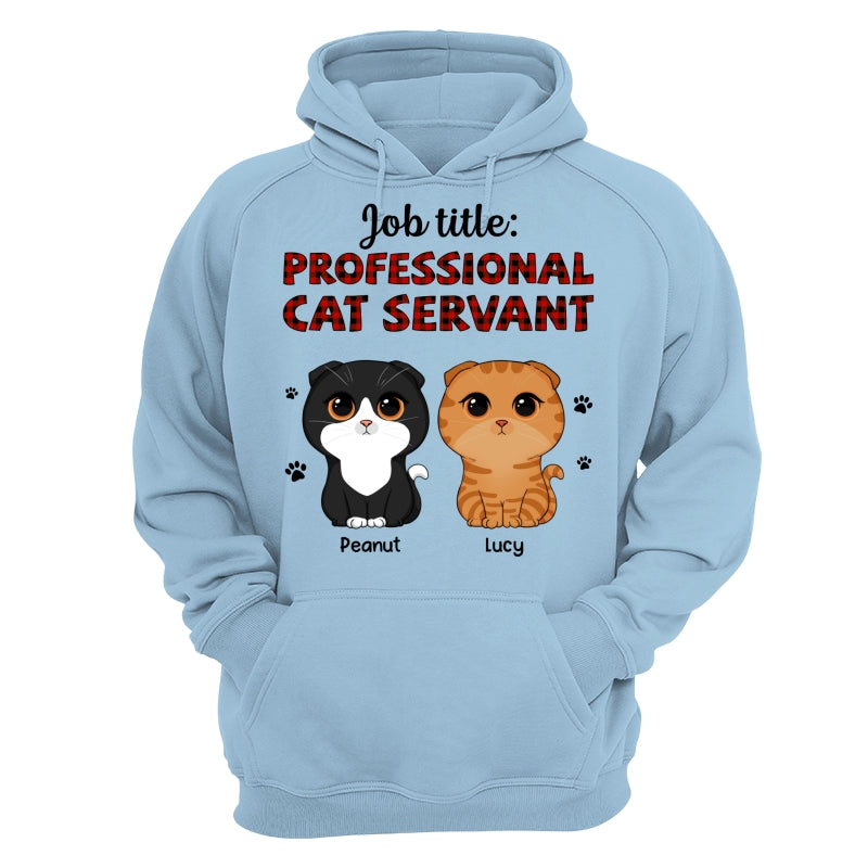 Professional Cat Servant Cute Cat Vector Personalized Shirt