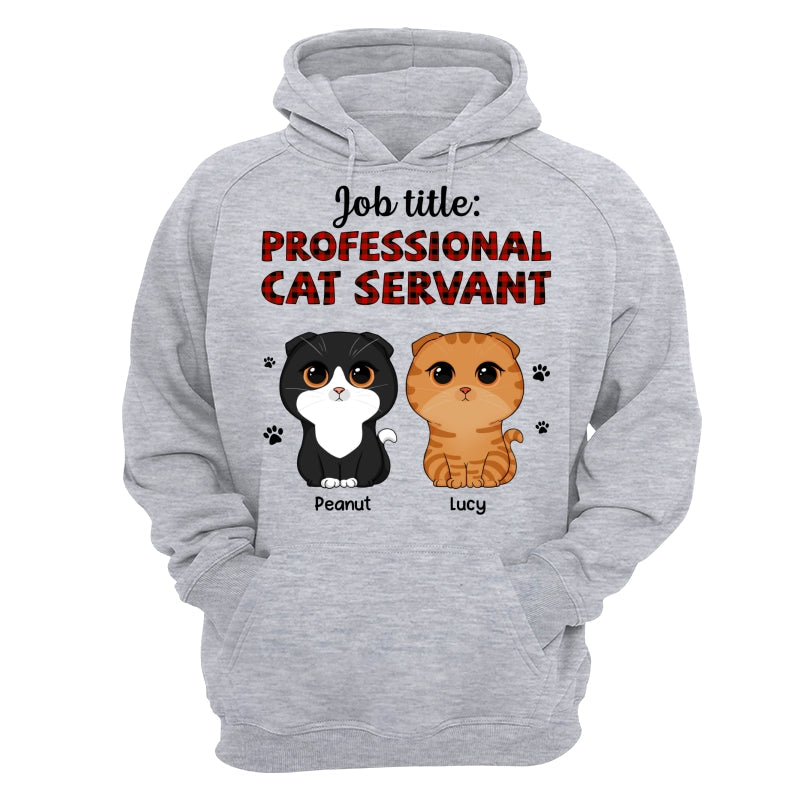 Professional Cat Servant Cute Cat Vector Personalized Shirt