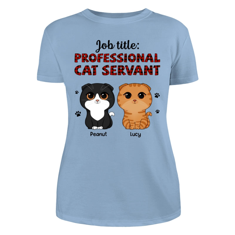 Professional Cat Servant Cute Cat Vector Personalized Shirt