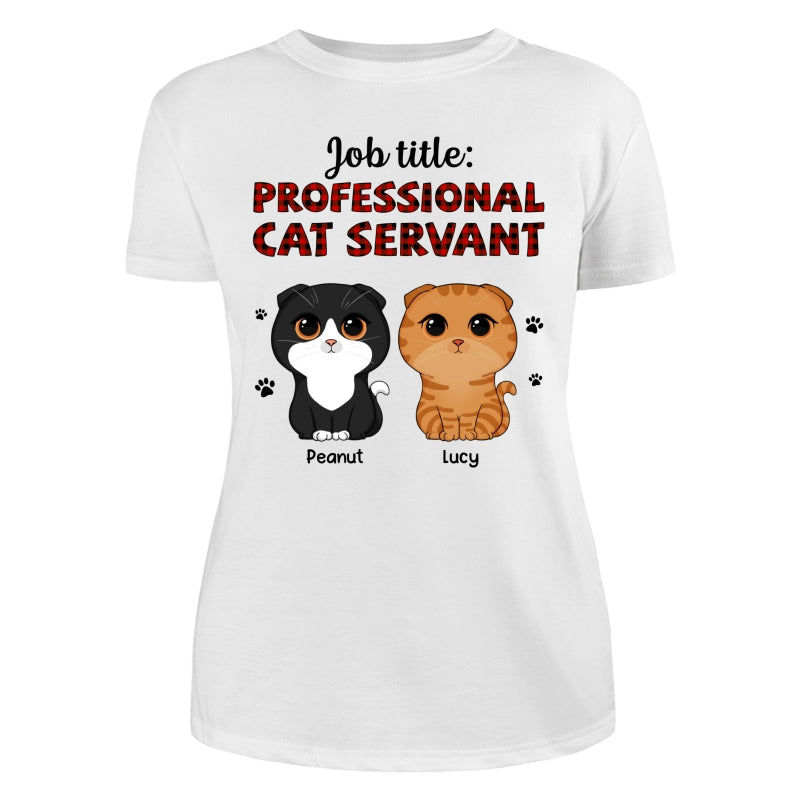 Professional Cat Servant Cute Cat Vector Personalized Shirt