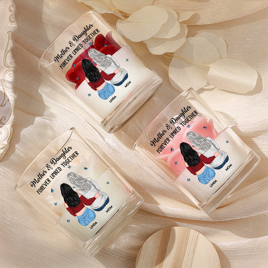 Mother & Daughter Forever Linked Together - Personalized Candle
