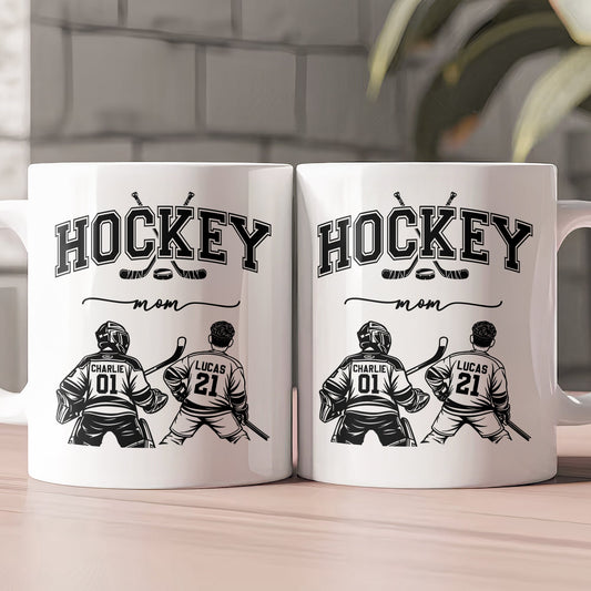 Mother's Day Gifts, Custom Hockey Mom, Grandma - Personalized Mug