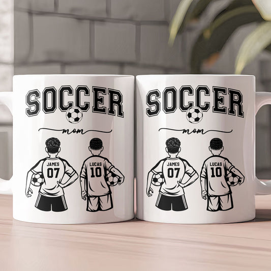 Mother's Day Gifts, Custom Soccer Mom, Grandma - Personalized Mug