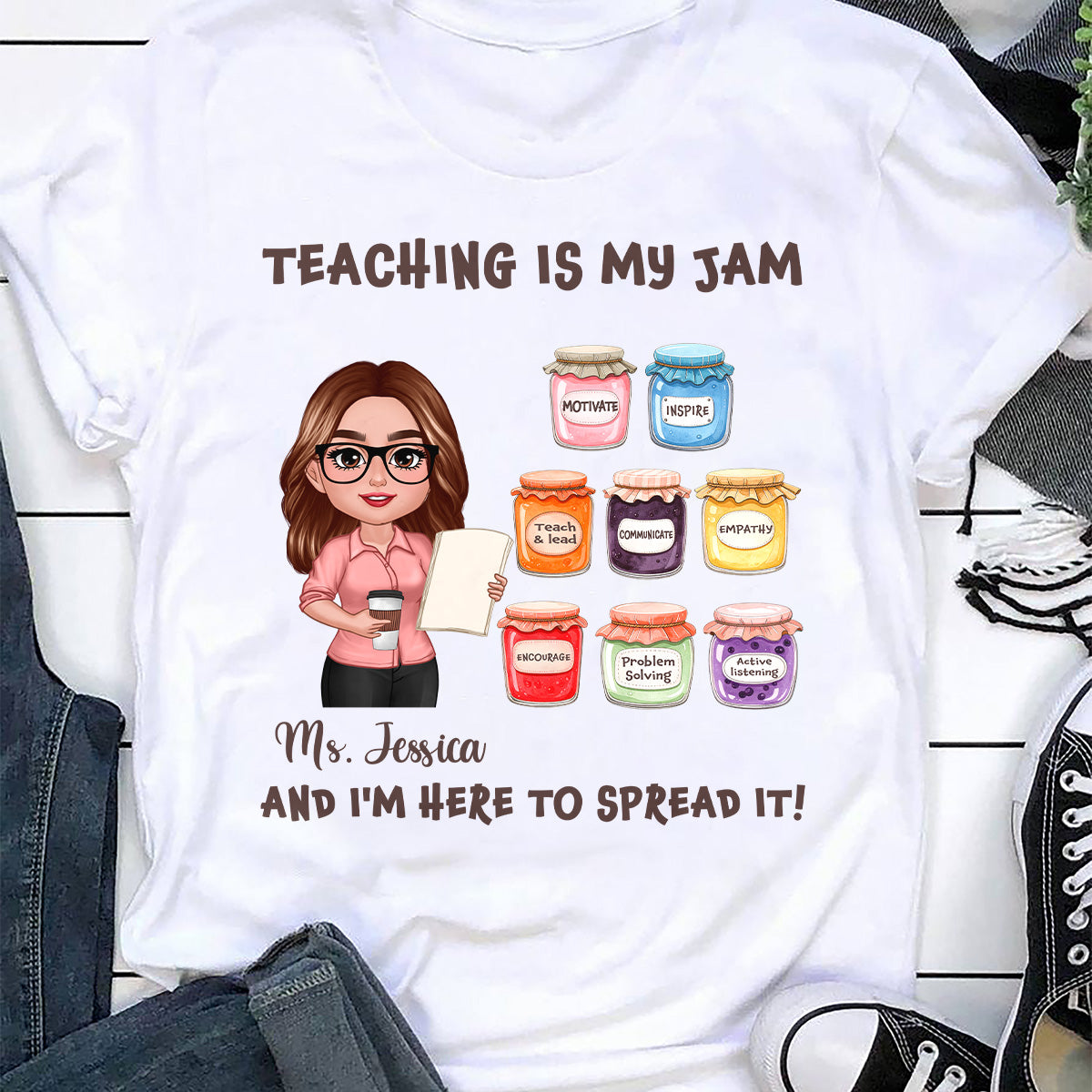 Teacher Teaching Is My Jam Personalized Shirt