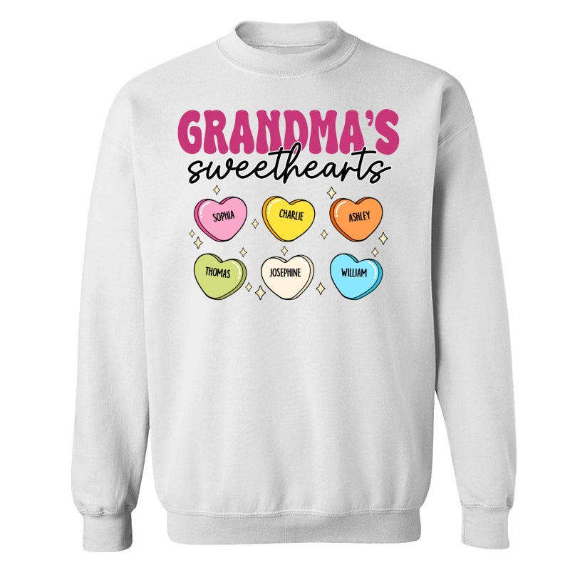 Grandma‘s Sweethearts Valentine’s Day For Grandma Mom Personalized Shirt