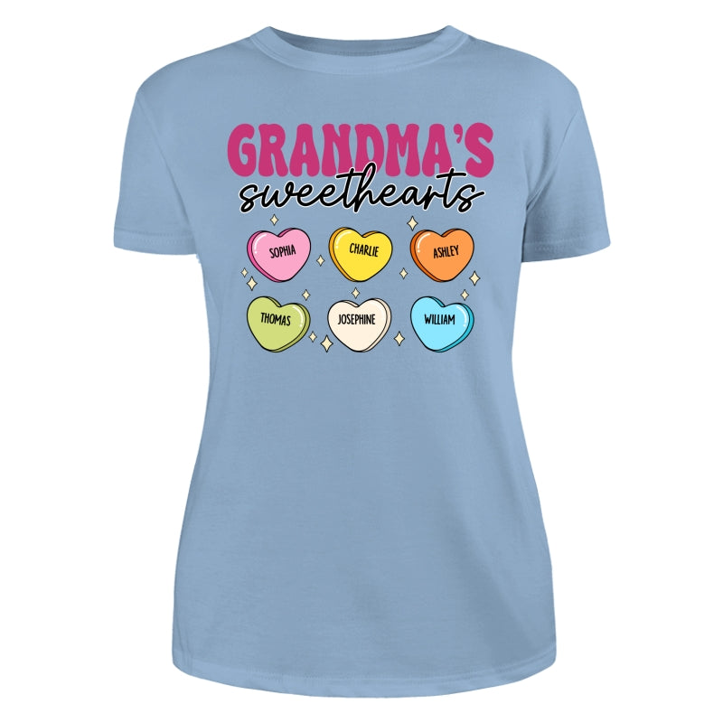 Grandma‘s Sweethearts Valentine’s Day For Grandma Mom Personalized Shirt