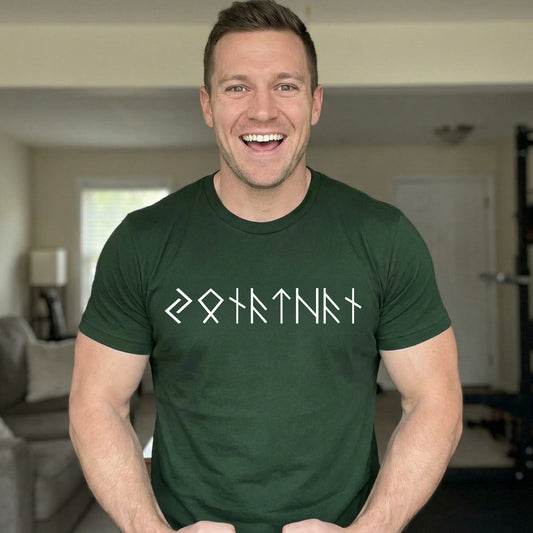 Father's Day Gifts, Name In Runes Viking - Personalized Shirt